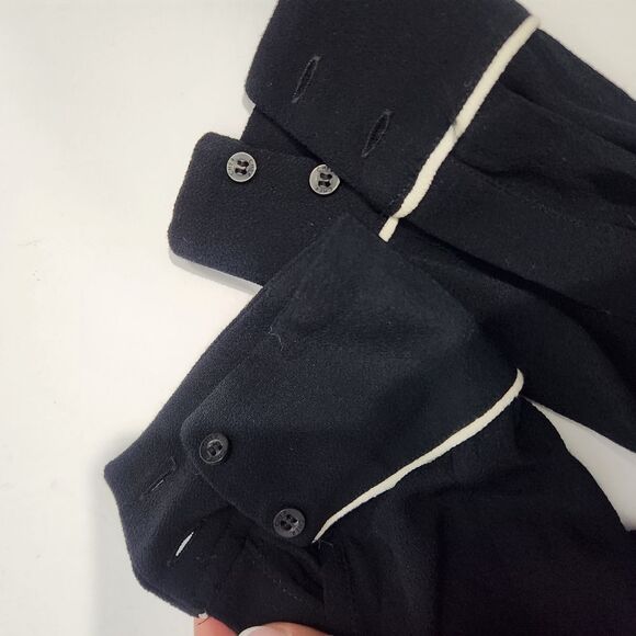 Maria Cher contrast minimalist black white top blouse size 2 - CL - Picture 12 of 14